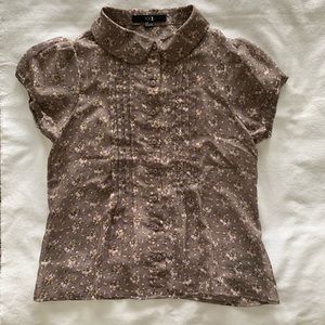 Forever21 floral printed chiffon blouse